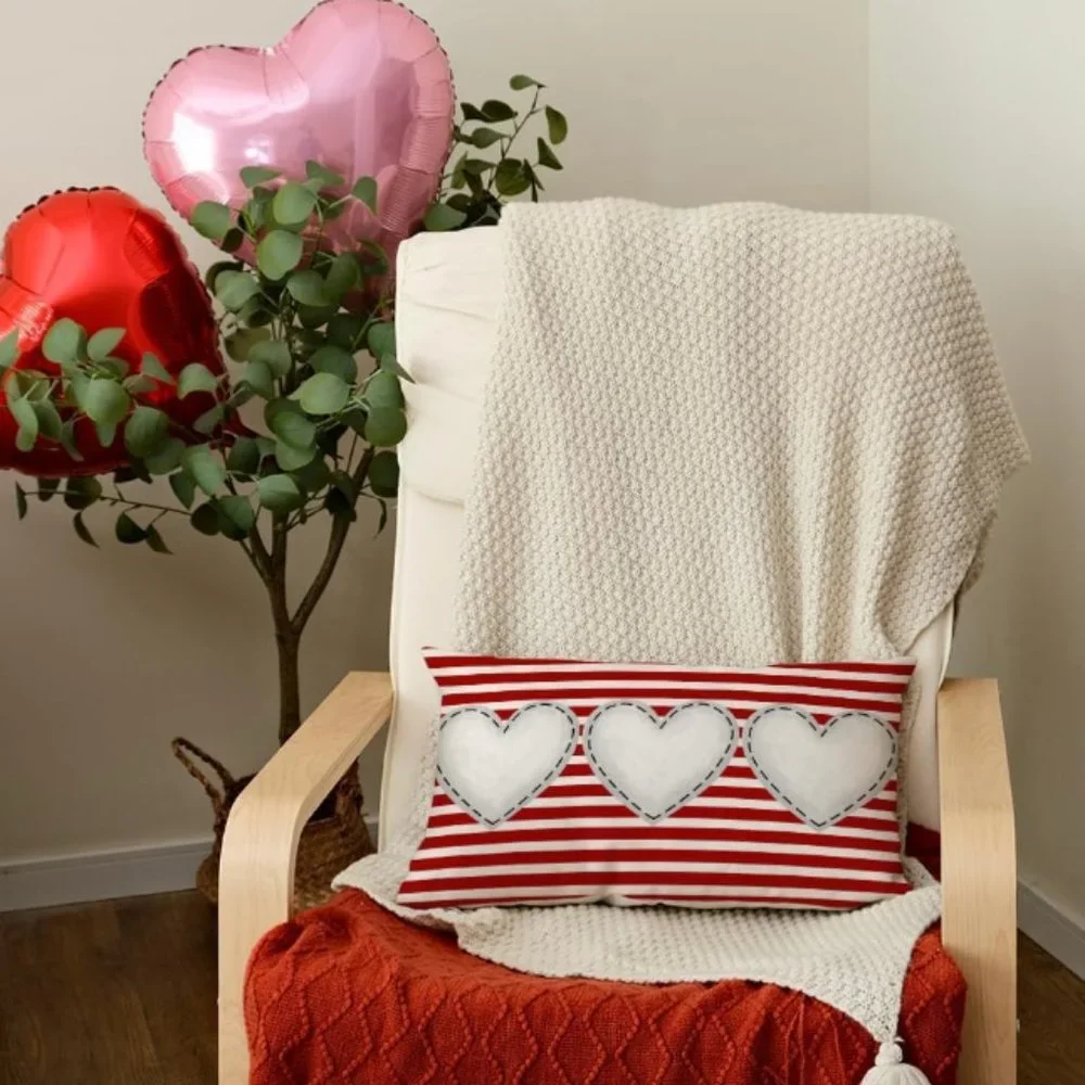 12X20 Inch Valentines Day Pillow Cover